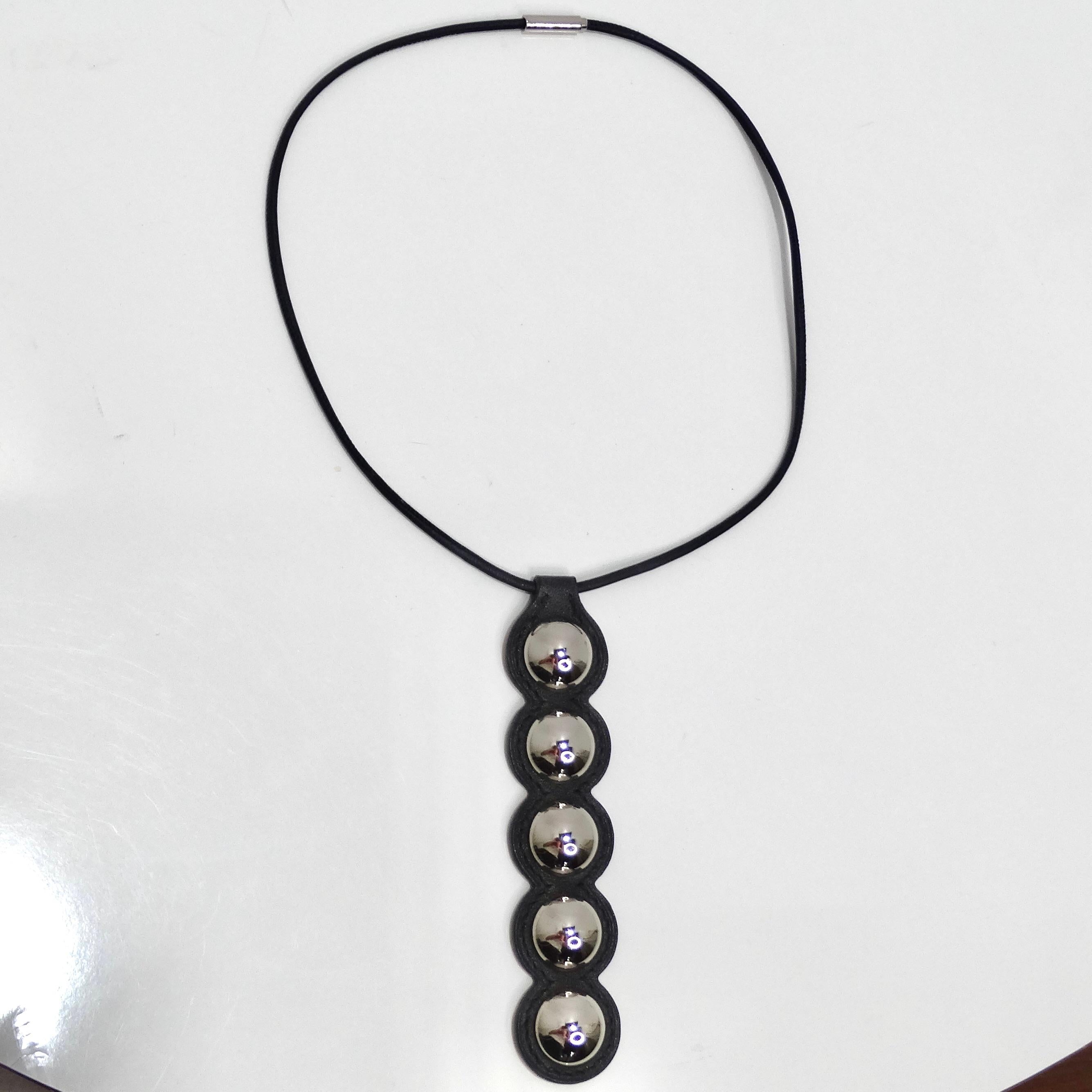 Hermes Passage Cloute Pendent Necklace In Excellent Condition For Sale In Scottsdale, AZ