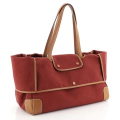 Hermes Passe-Passe Bag Toile and Leather 43