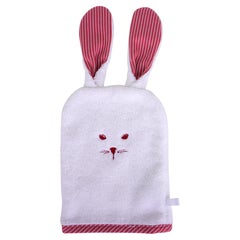 Hermes Passe- Passe Rabbit Washcloth Figue Terry Cotton For Baby