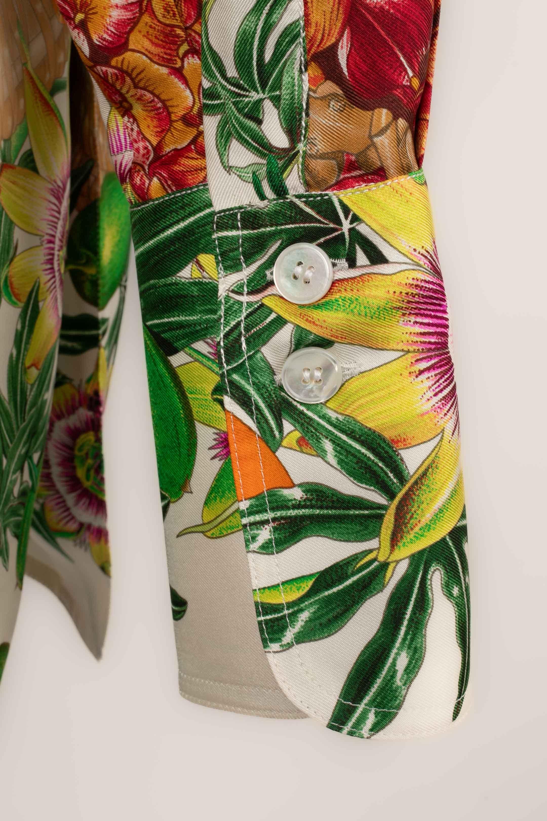 Hermès ‘Passiflores’ shirt For Sale 1