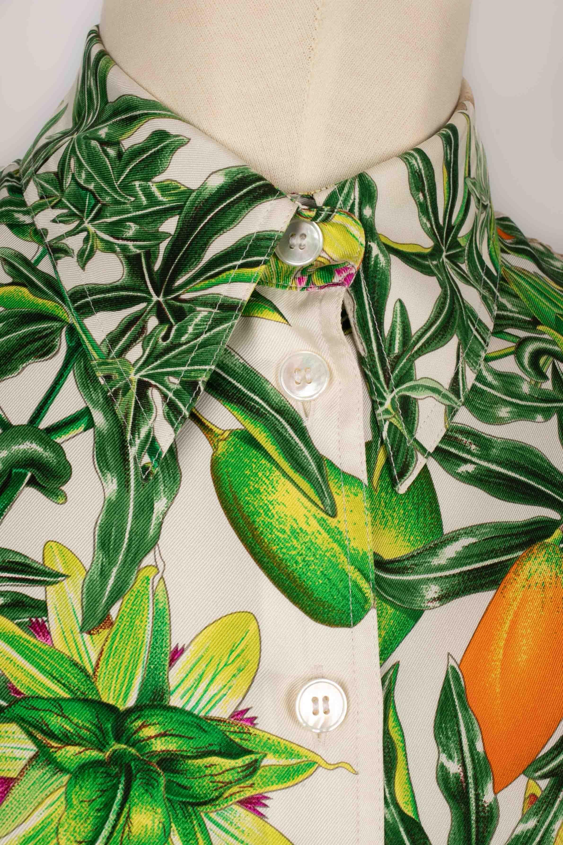 Hermès ‘Passiflores’ shirt For Sale 2