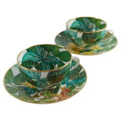 HERMÈS Passifolia Breakfast Cups and Saucers