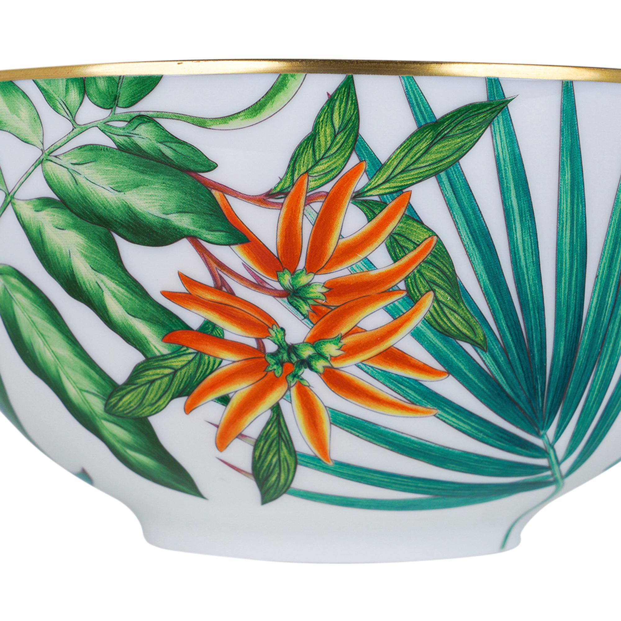 Hermes Passifolia Large Salad Bowl New w/Box For Sale 1