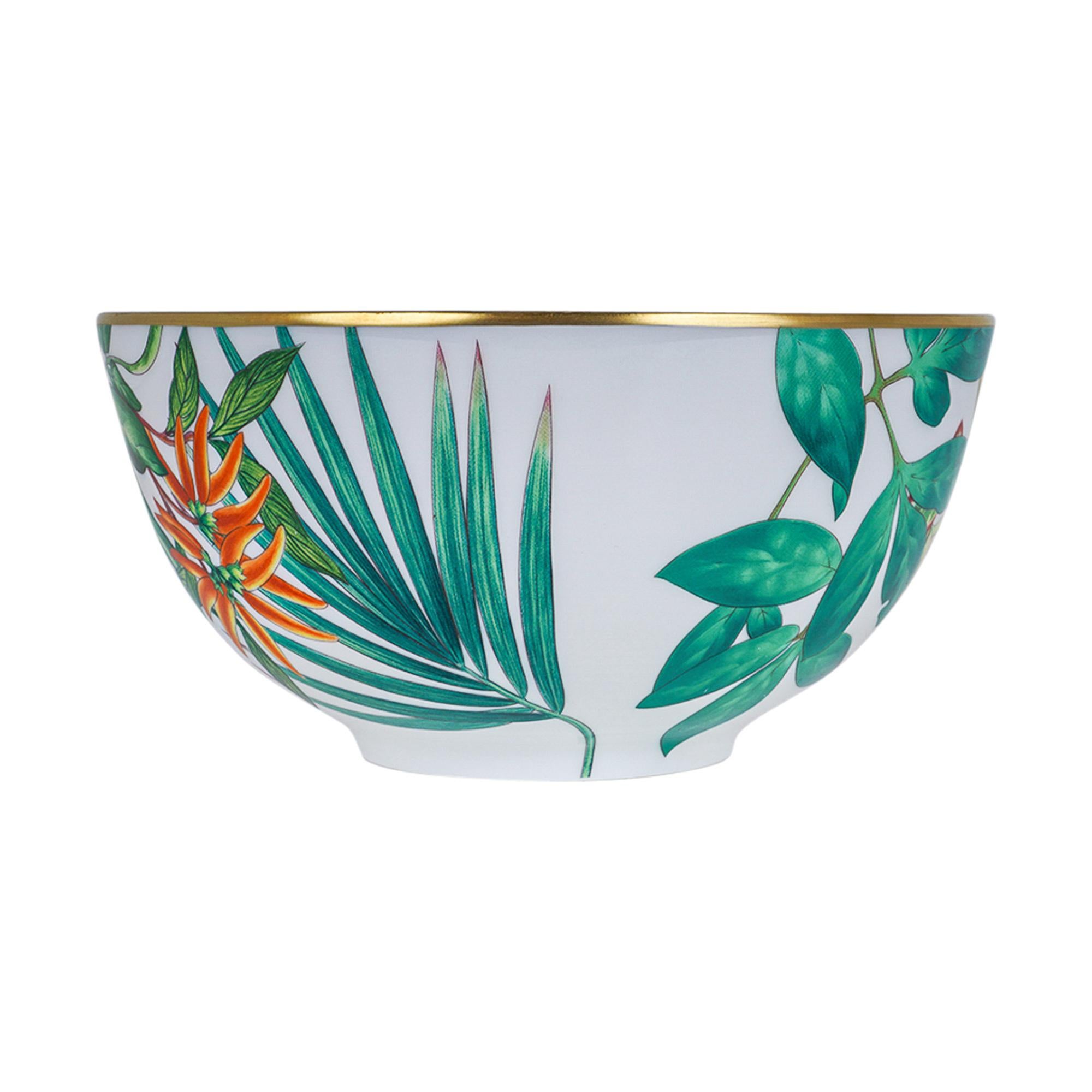 Hermes Passifolia Large Salad Bowl New w/Box For Sale 3