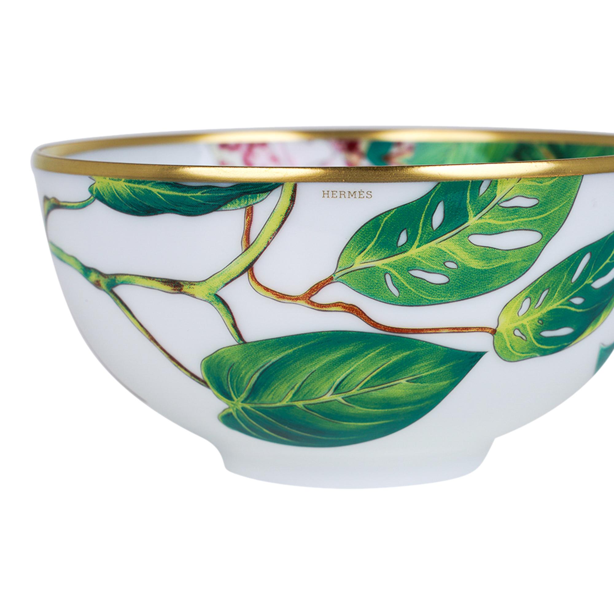 Hermes Passifolia Medium Vegetable Bowl New w/Box For Sale 6