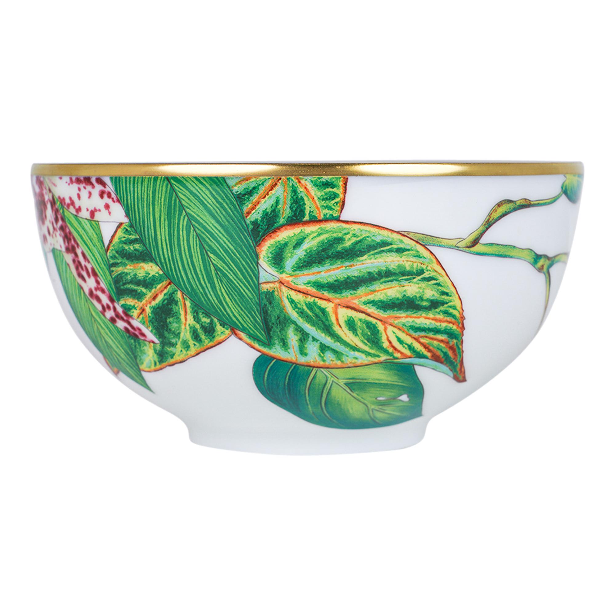 Hermes Passifolia Medium Vegetable Bowl New w/Box For Sale 1