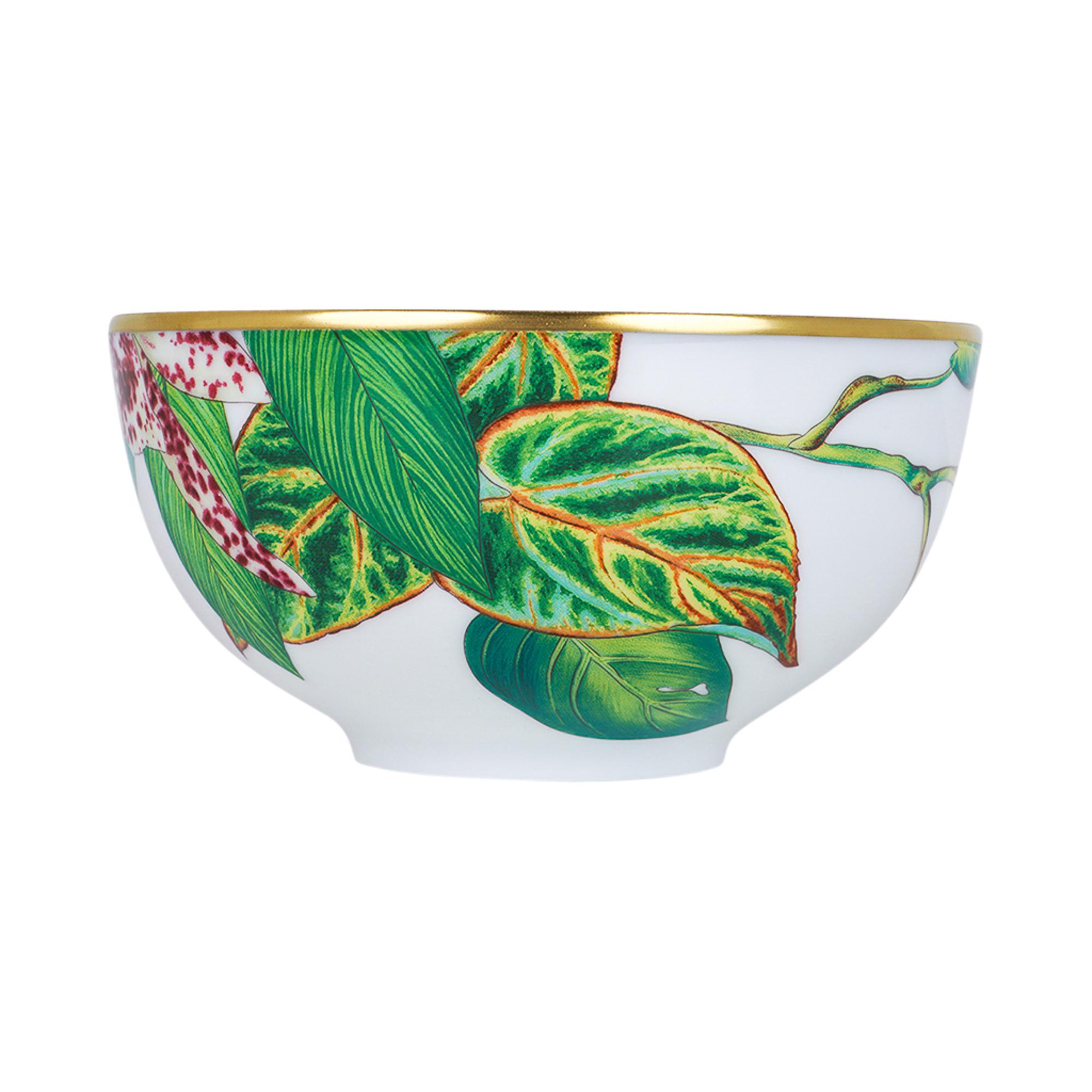 Hermes Passifolia Medium Vegetable Bowl New w/Box For Sale 2