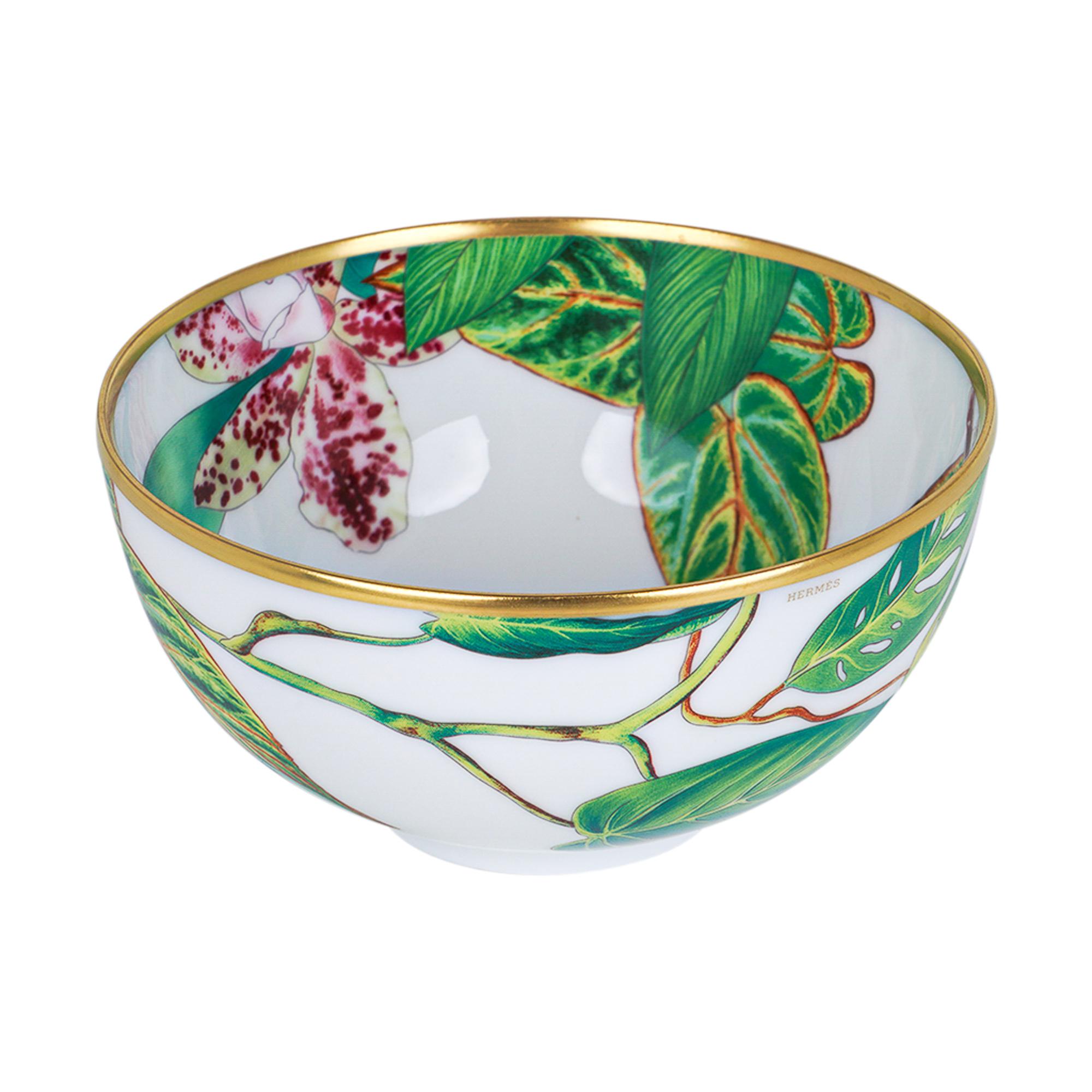 Hermes Passifolia Medium Vegetable Bowl New w/Box For Sale 4