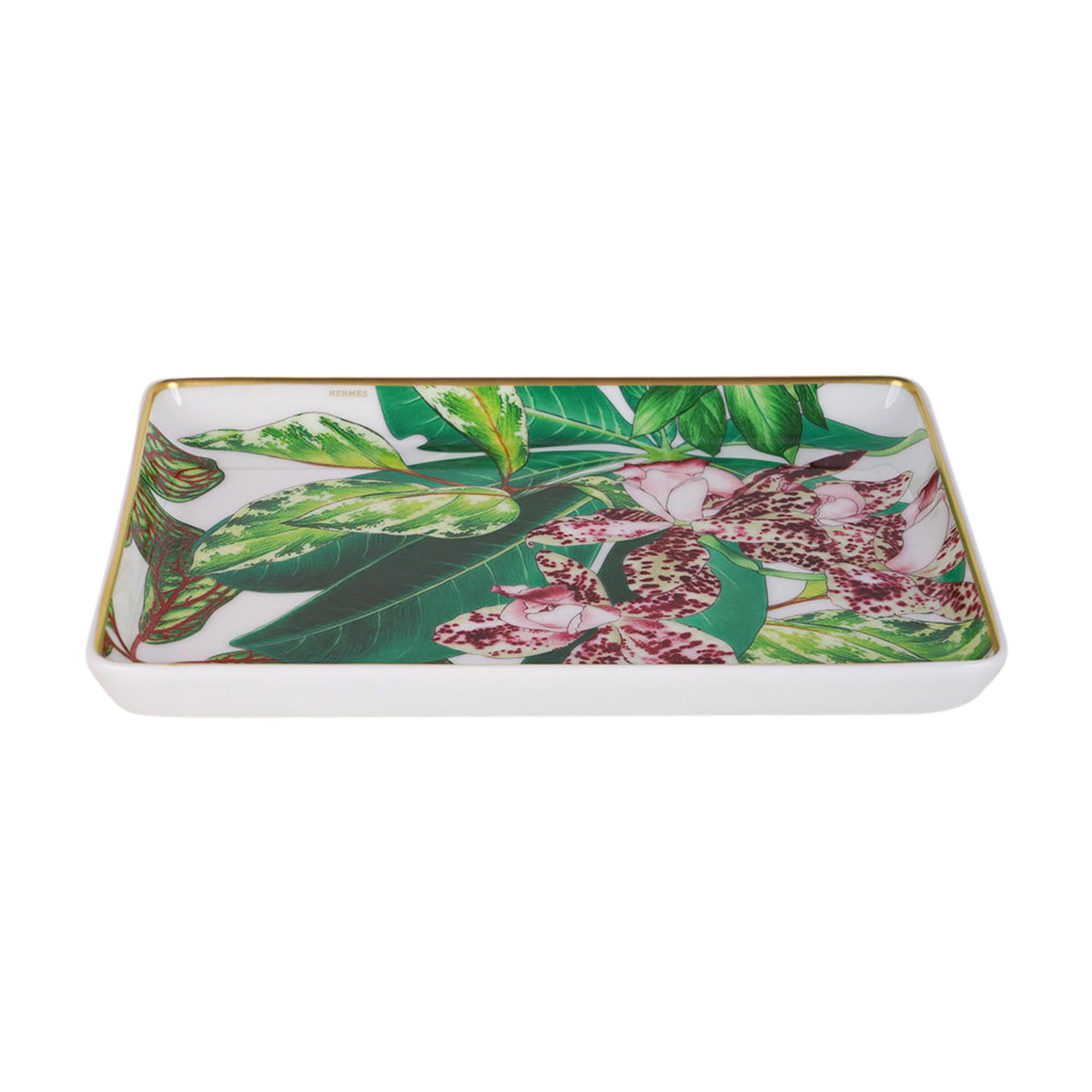 Hermes Passifolia Small Tray no 1 / Sushi Plate New w/Box For Sale 3