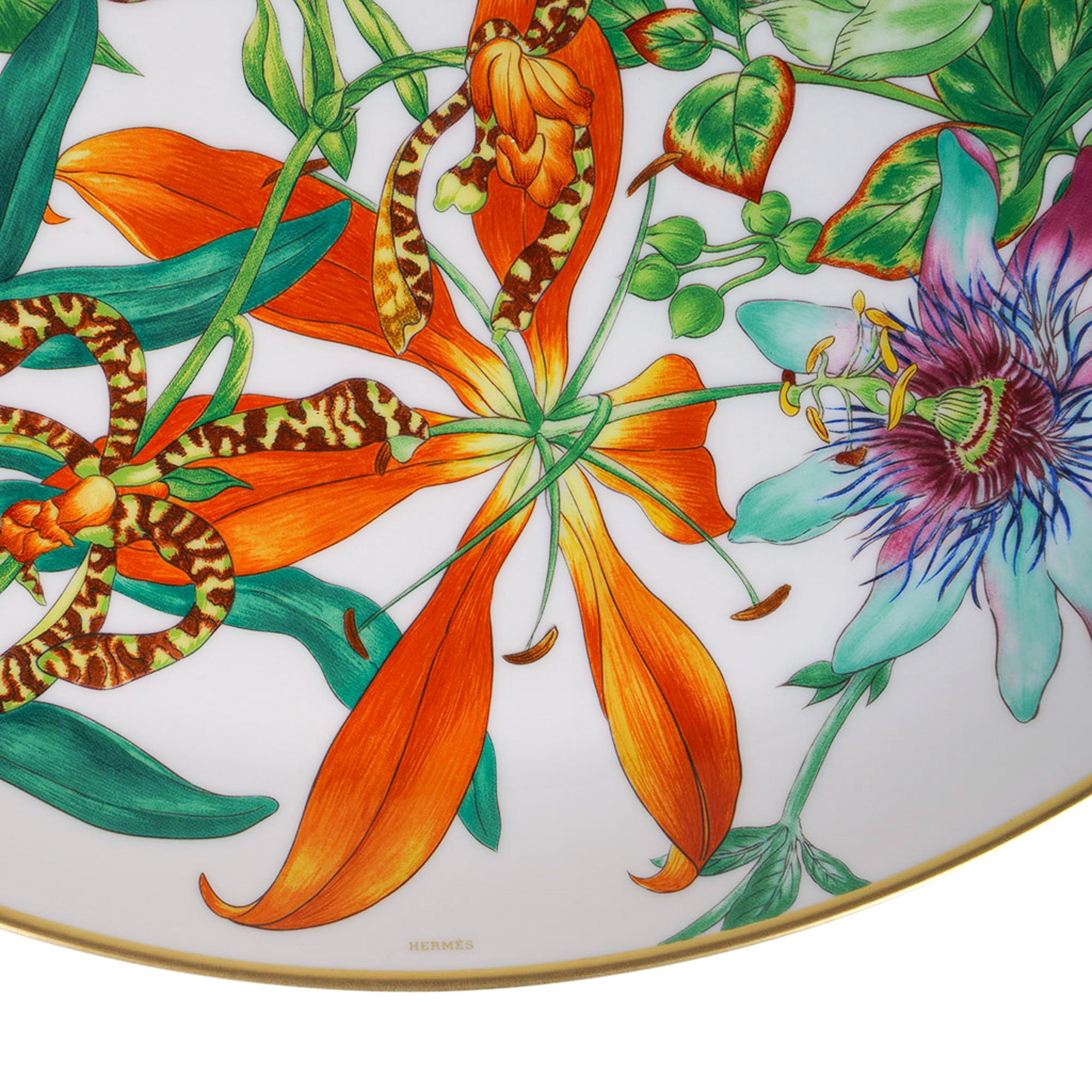 Women's or Men's Hermes Passifolia Tart Platter New w/Box