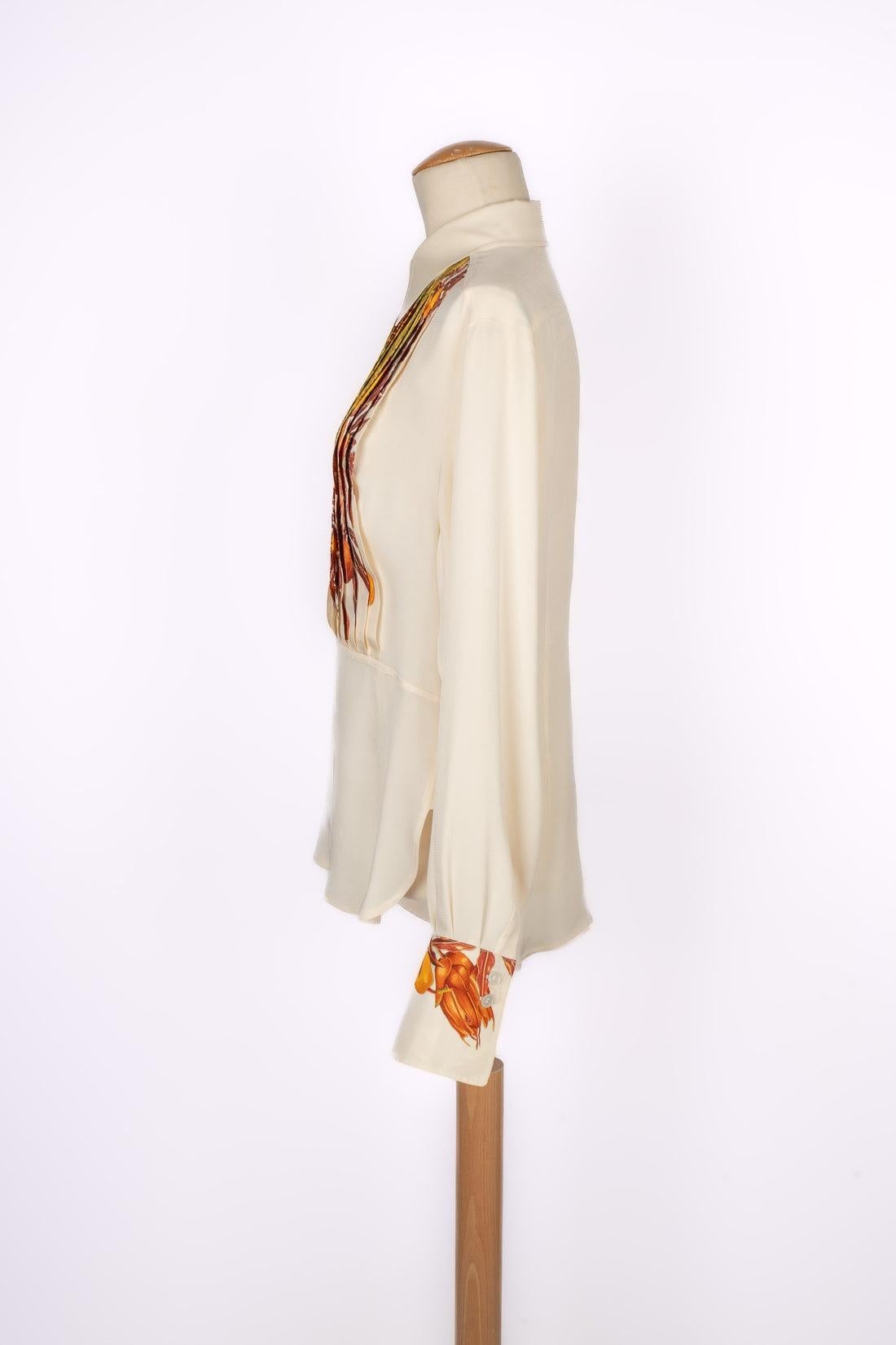 Hermès - (Made in France) Silk blouse with the  