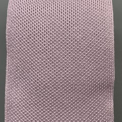 HERMES Pastel Lavender Woven Silk Tie