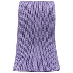 HERMES Pastel Purple Woven Silk Tie