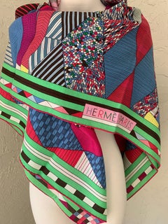 Hermes Patchwork Horse Cashmere Shawl 140 Nigel Peake New SOLDOUT COLOR