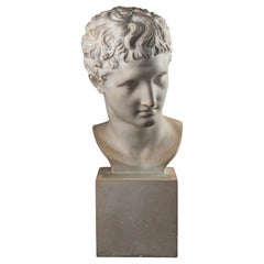 "Hermès" : Lampe en plâtre patiné - Circa 1970