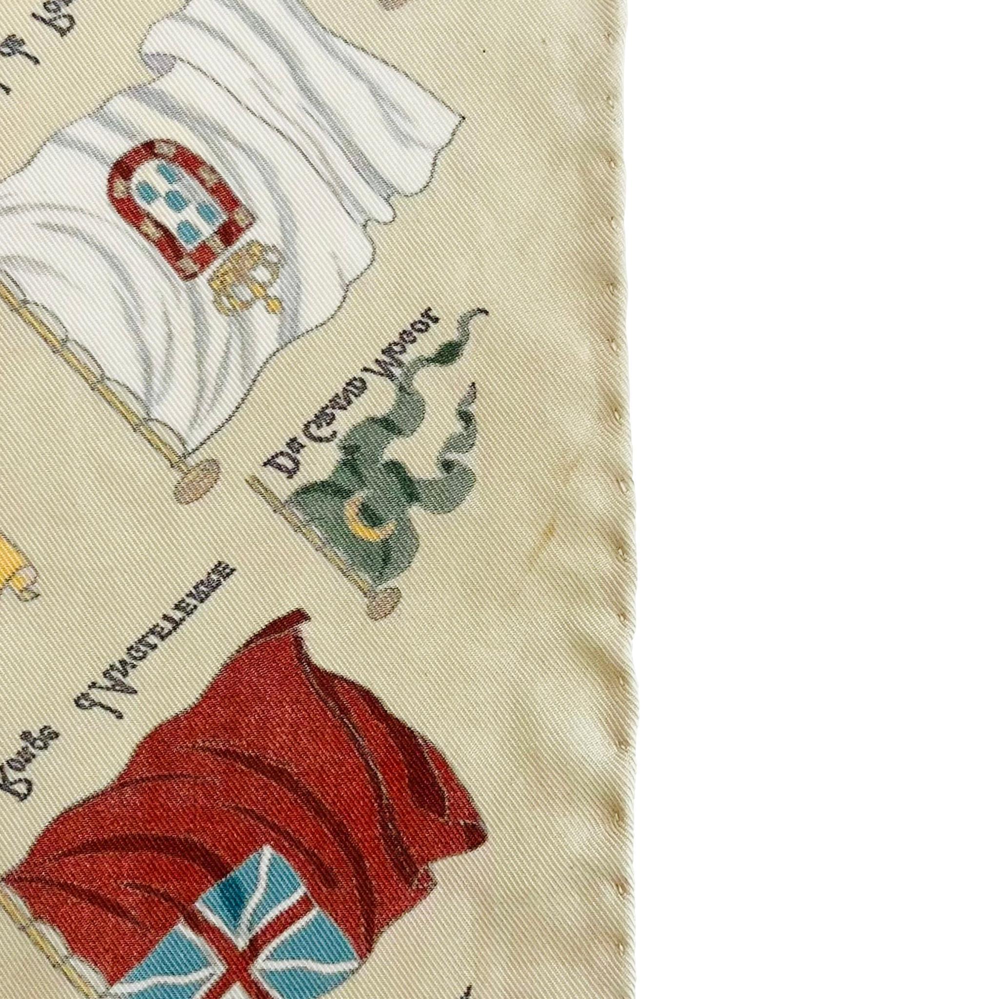 Hermes Pavois Silk Scarf By Philip Ledoux 4