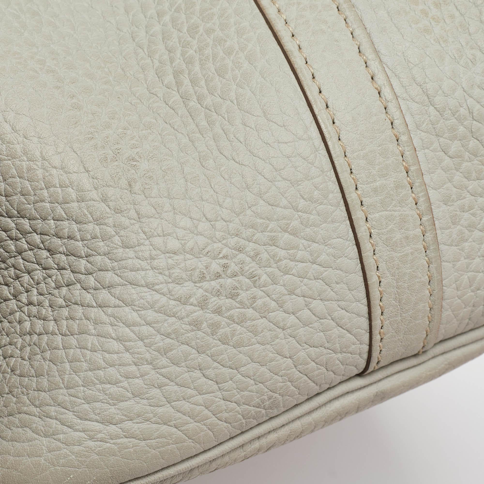 Hermes Pearl Grey Taurillon Clemence Leather Picotin Lock 22 Bag 3