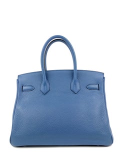 Hermès  Pebble Blue Togo 30 cm Birkin