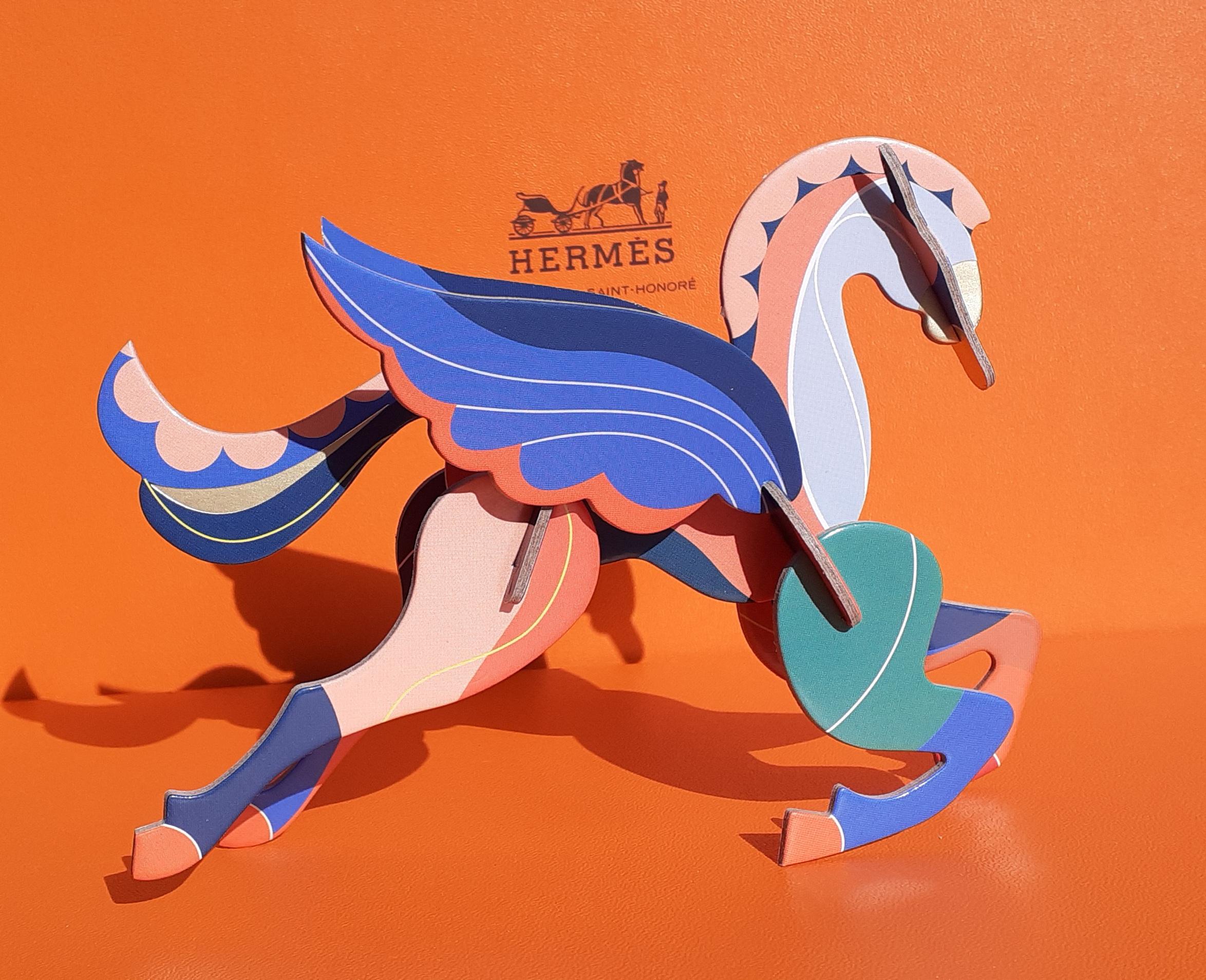 Hermès Pegasus Le Pégase Cheval Ailé Winged Horse in Cardboard to Hang For Sale 2