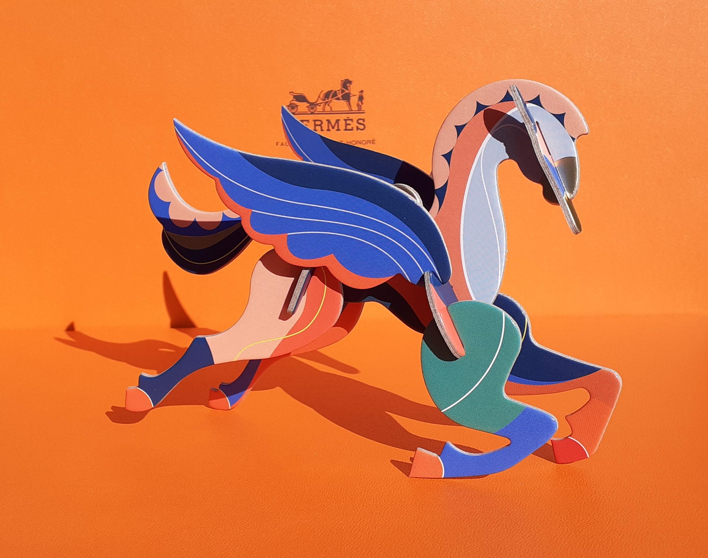Hermès Pegasus Le Pégase Cheval Ailé Winged Horse in Cardboard to Hang For Sale 2