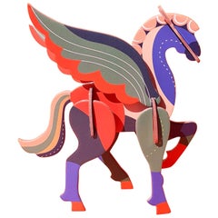 Hermès Pegasus Le Pégase Cheval Ailé Geflügeltes Pferd aus Pappe zum Aufhängen