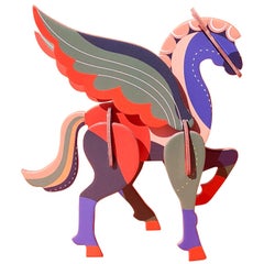 Hermès Pegasus Le Pégase Cheval Ailé Geflügeltes Pferd aus Pappe zum Aufhängen