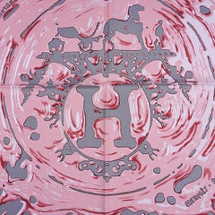 Hermès Peinture Fraiche Gris Acier / Vieux Rosenschal 45