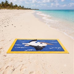 Hermes Pélicans Terry Beach Towel