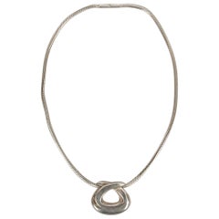 Collana con ciondolo Hermès in argento