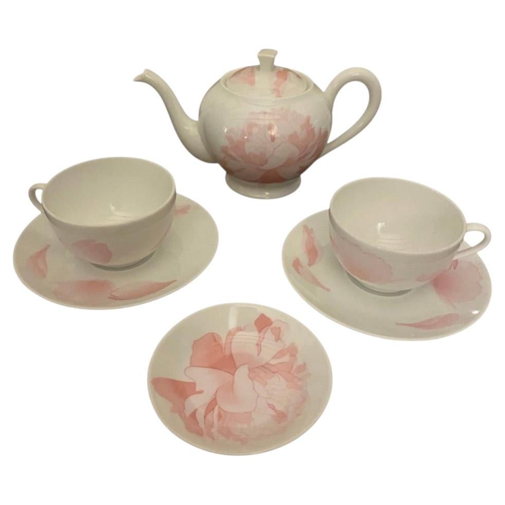 Hermès Peony 20th Anniversary Tea Set For Sale