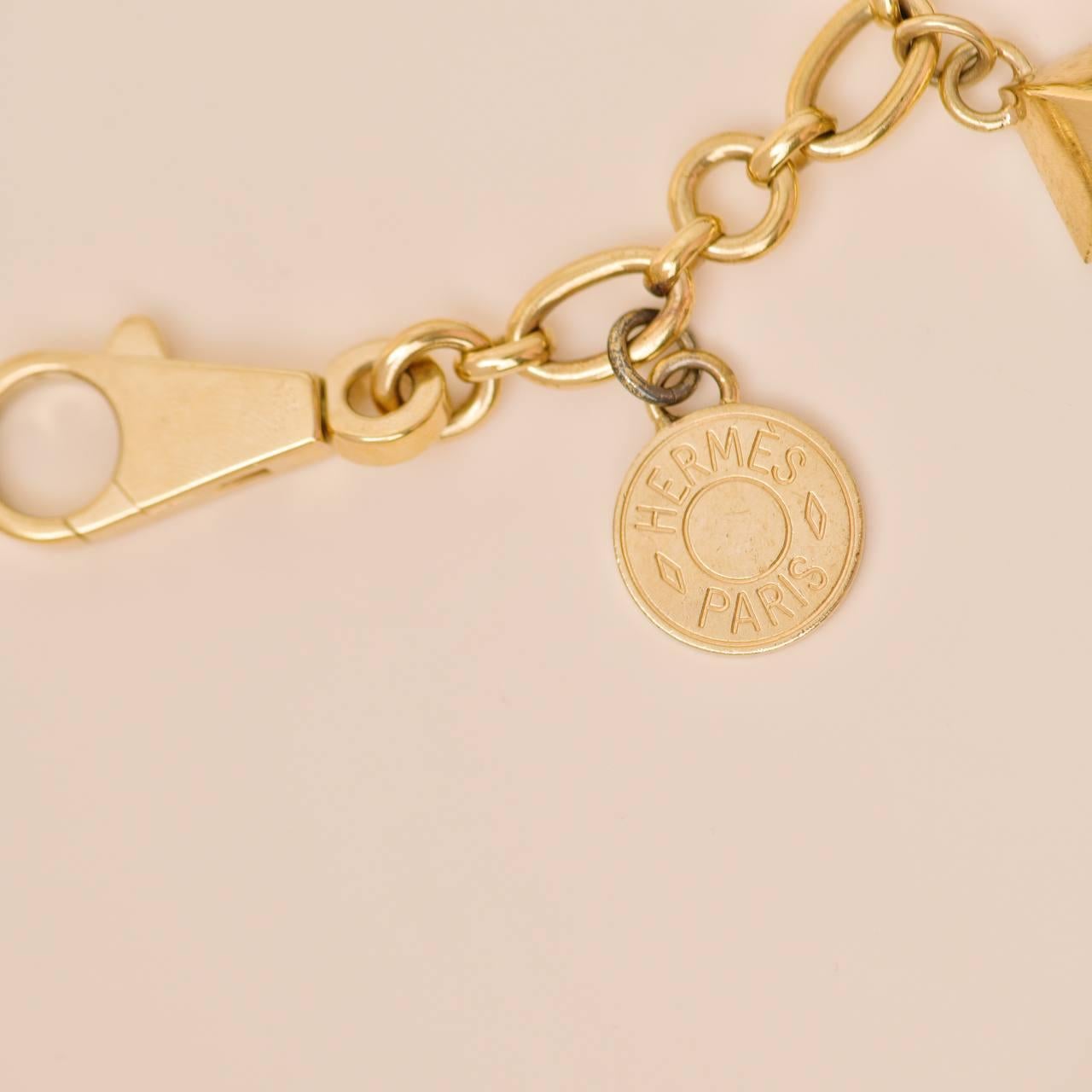Hermès Permabrass Olga Gold Bag Charm 2