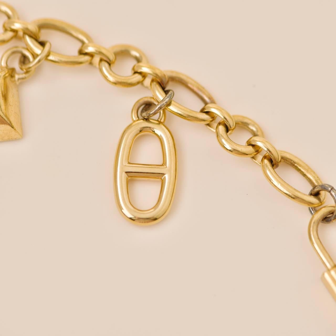 Hermès Permabrass Olga Gold Bag Charm 2