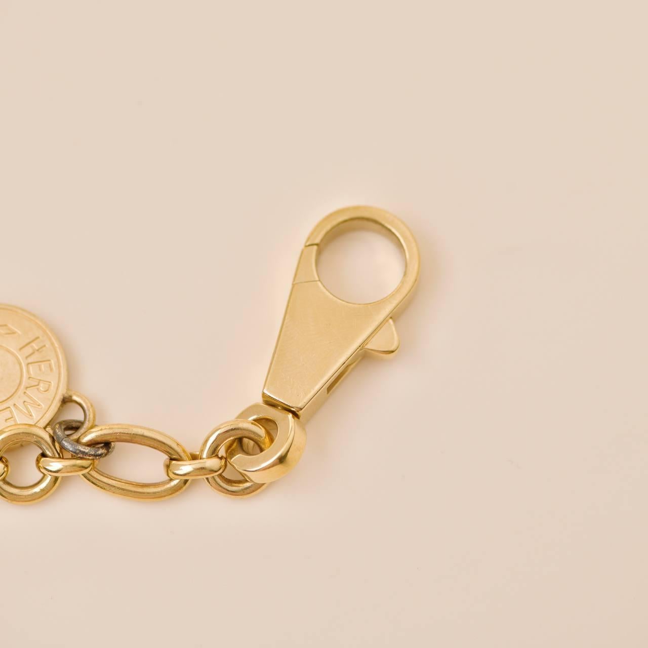 Hermès Permabrass Olga Gold Bag Charm 3
