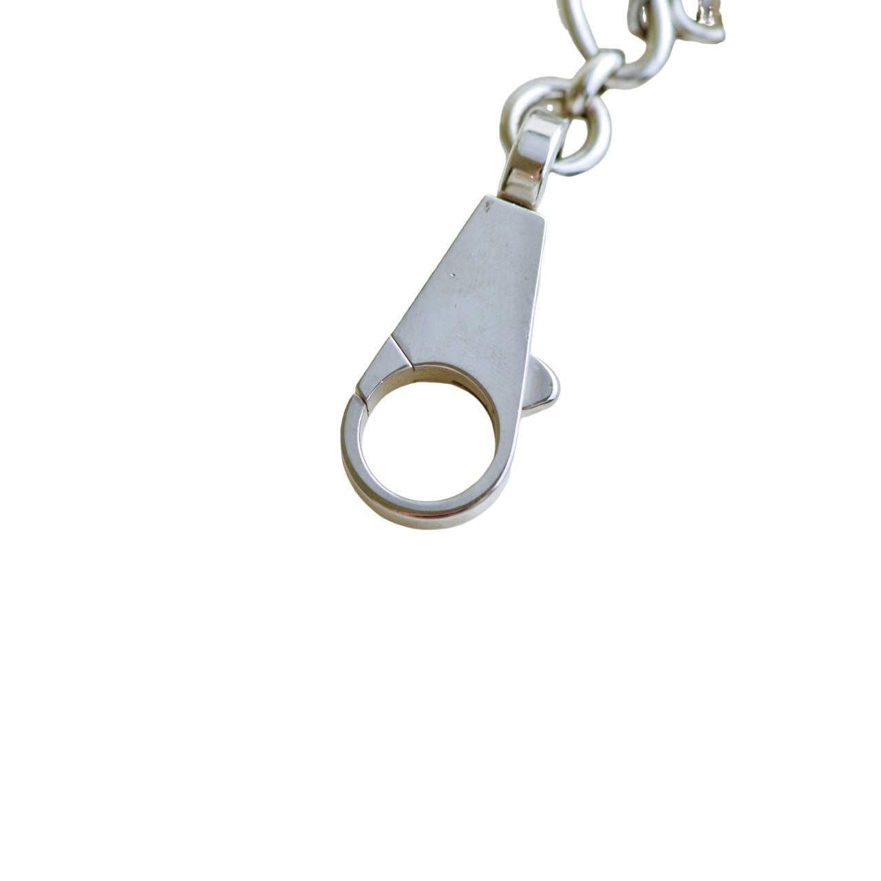 Hermès Permabrass Olga Palladium Plated Bag Charm For Sale 4