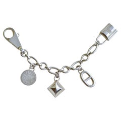 Hermès Permabrass Olga Palladium Plated Bag Charm