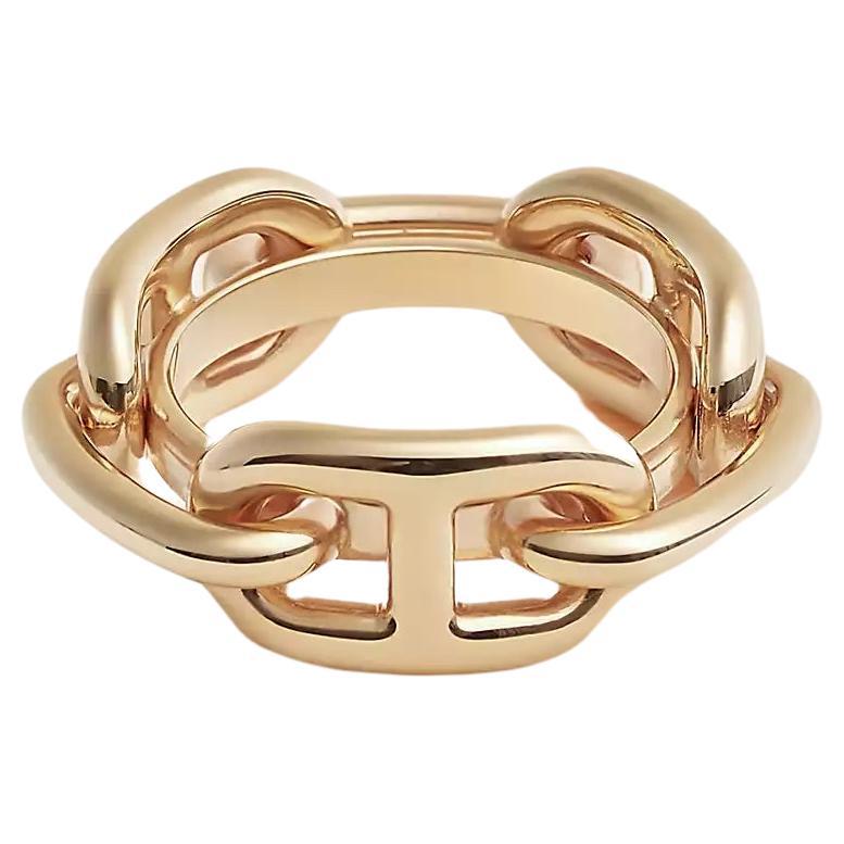 Hermes Permabrass Trio scarf 90 ring For Sale at 1stDibs