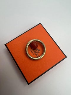 Hermes permabrass Saturne scarf 70 ring