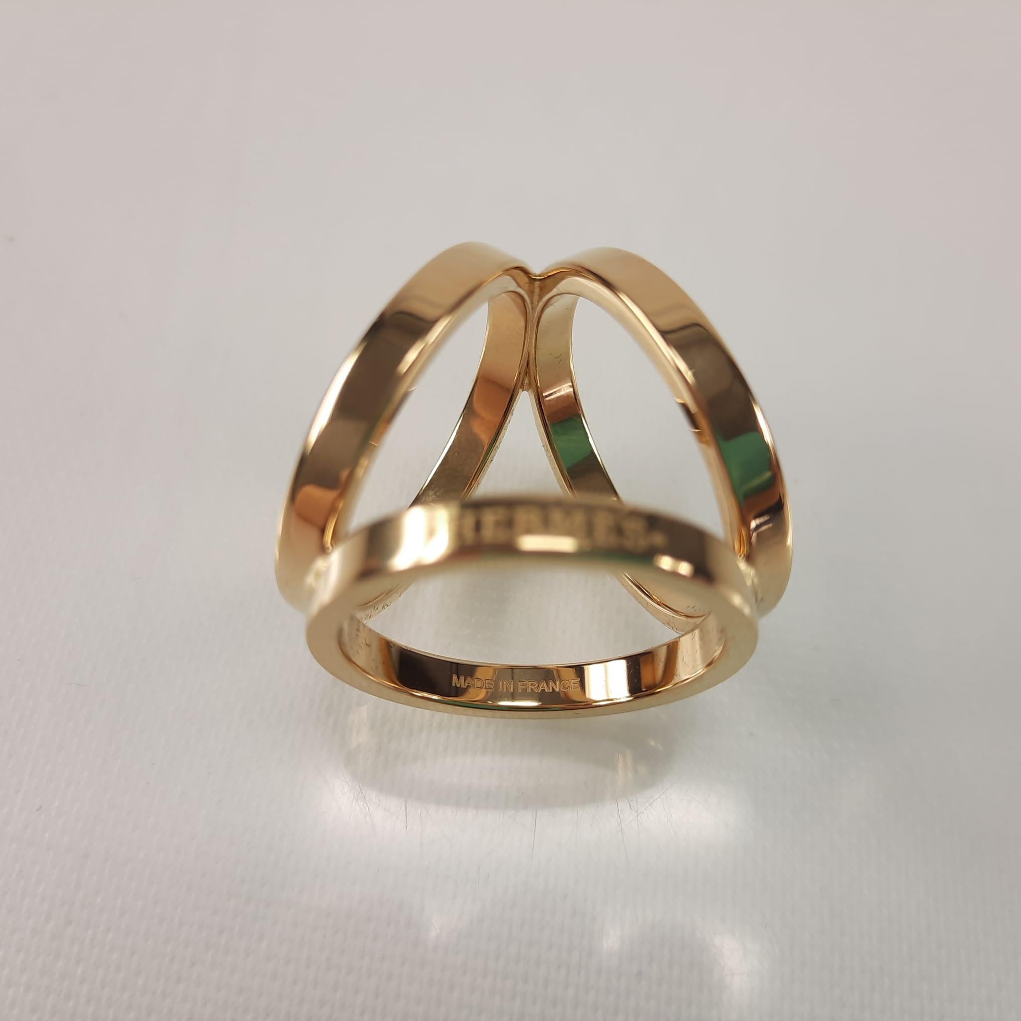 Hermes permabrass Trio scarf 90 ring 1