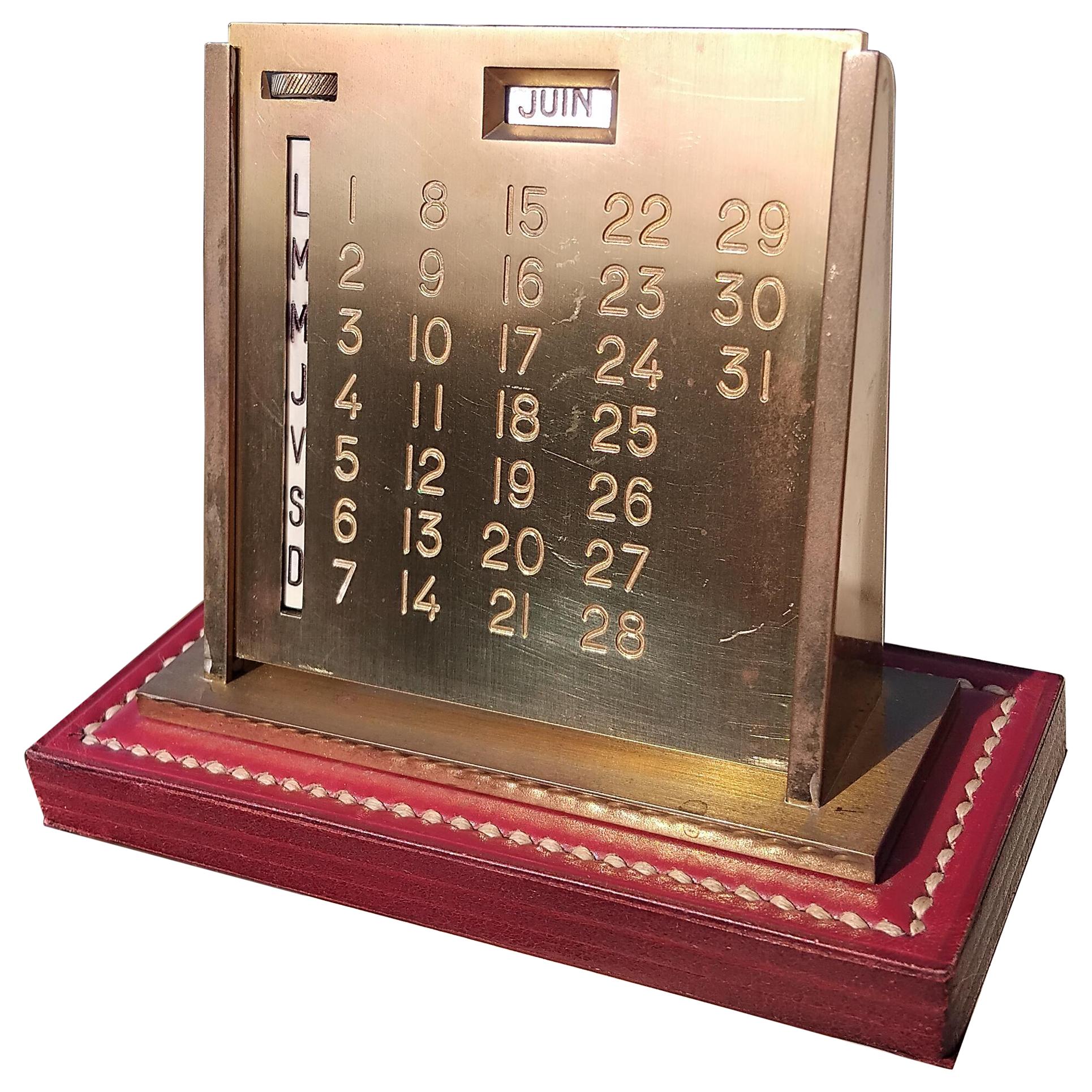 Hermès Perpetual Calendar Ephemeris Metal and Leather 7