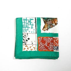 HERMES Persona Green Silk Scarf