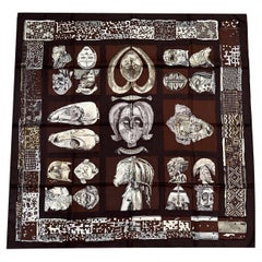 Hermès "Persona" Silk 90cm Twill Square Scarf by Loïc Dubigeon, 1997.