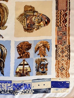 HERMÈS PERSONA Silk Scarf 2003 designed by Dubigeon Loïc