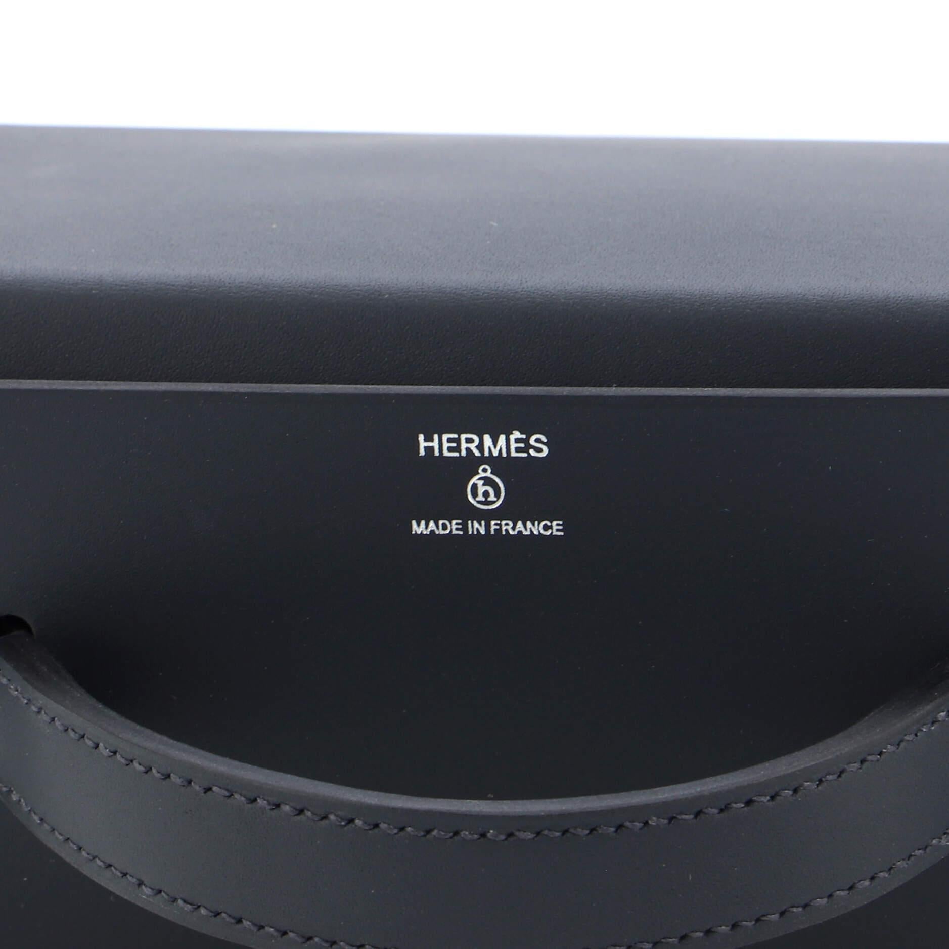 Hermes Petit H Box Bag Leather and Crocodile For Sale 4