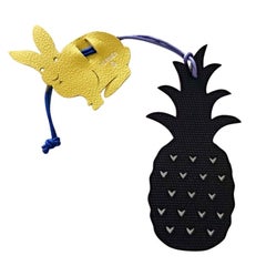 Hermes Petit H Pineapple & Bunny Bag Charm 