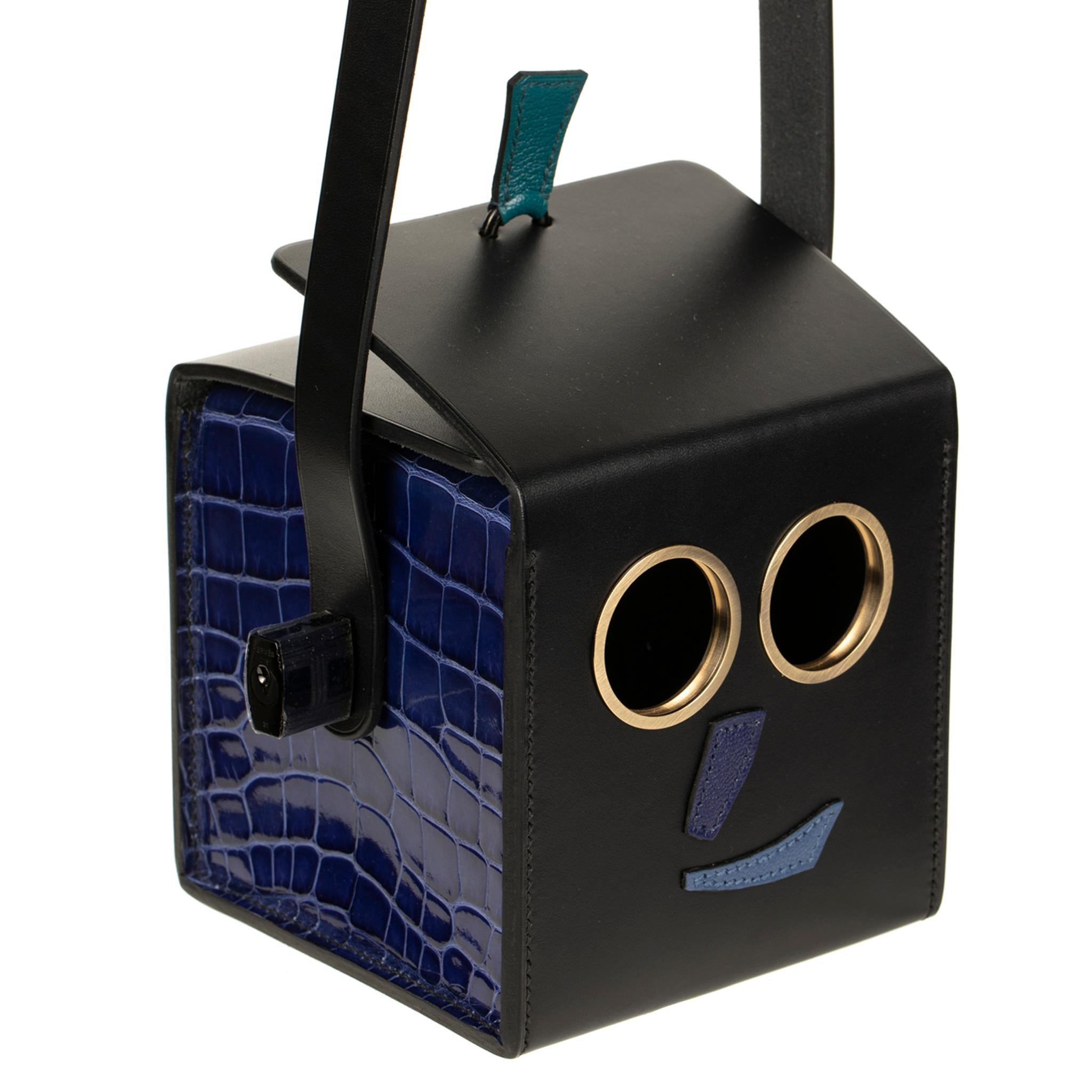 Women's or Men's Hermès Petit H Robot Clutch - Limited Edition For Sale