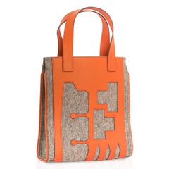 HERMES Petit h Skeleton Tote Feu Pascale Mussard