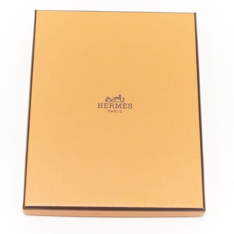 HERMES Petit H Tree purple brown calfskin silk twill cord bag charm key holder 4