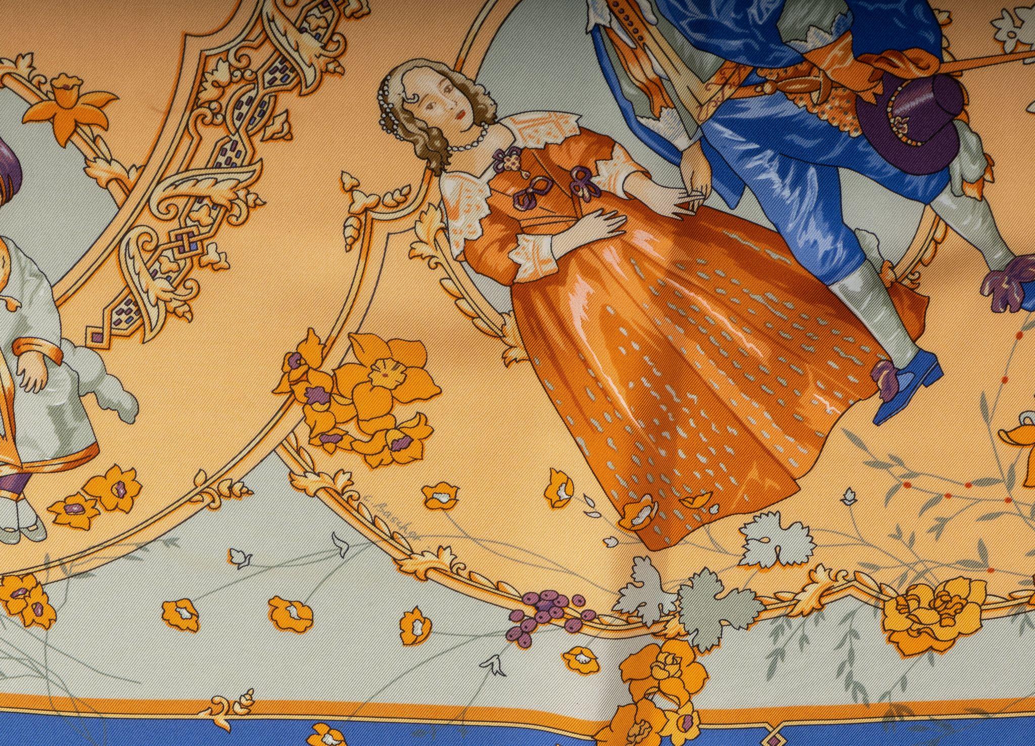 Hermès Petit Prince Silk Scarf In Excellent Condition For Sale In West Hollywood, CA