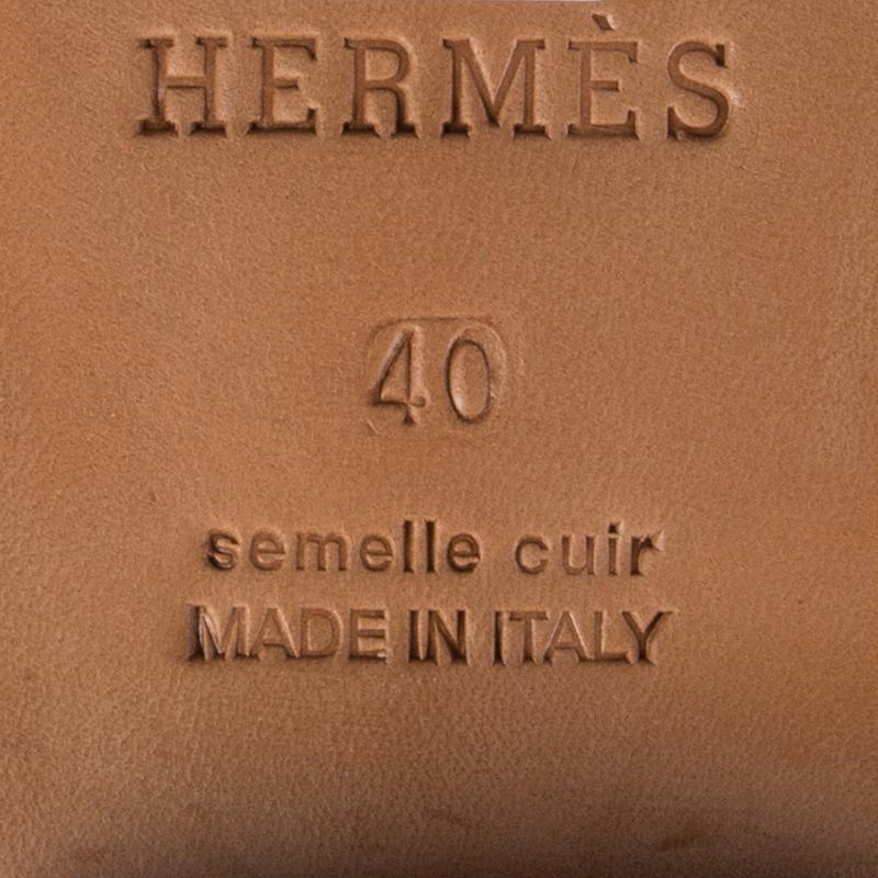 Gray HERMES petrol leather & ecru canvas LTD ED JUMPING Knee High Flat Boots Shoes 40 For Sale