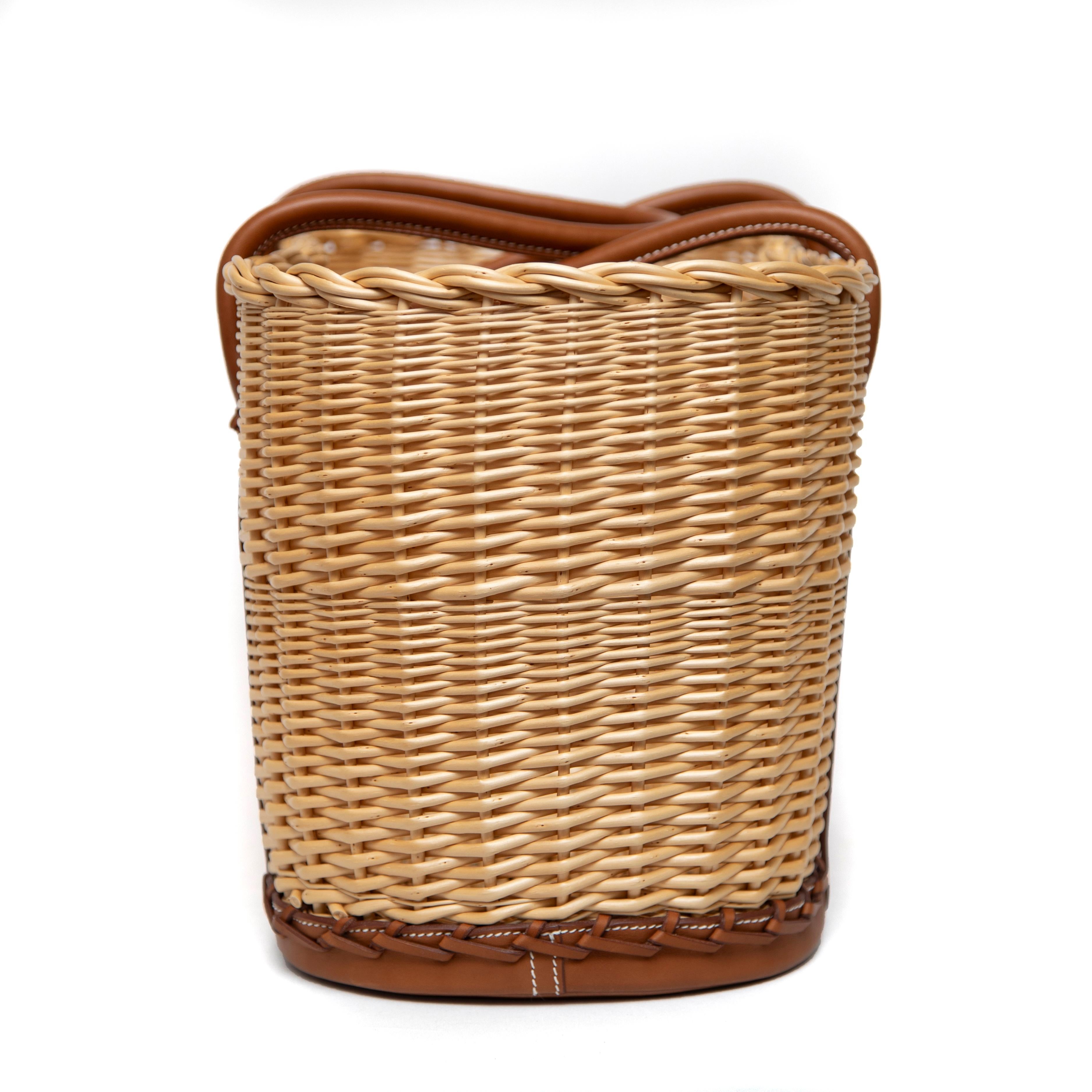 Hermès Picnic Garden Party Osier and Barénia Leather, Limited Edition In Excellent Condition For Sale In West Hartford, CT